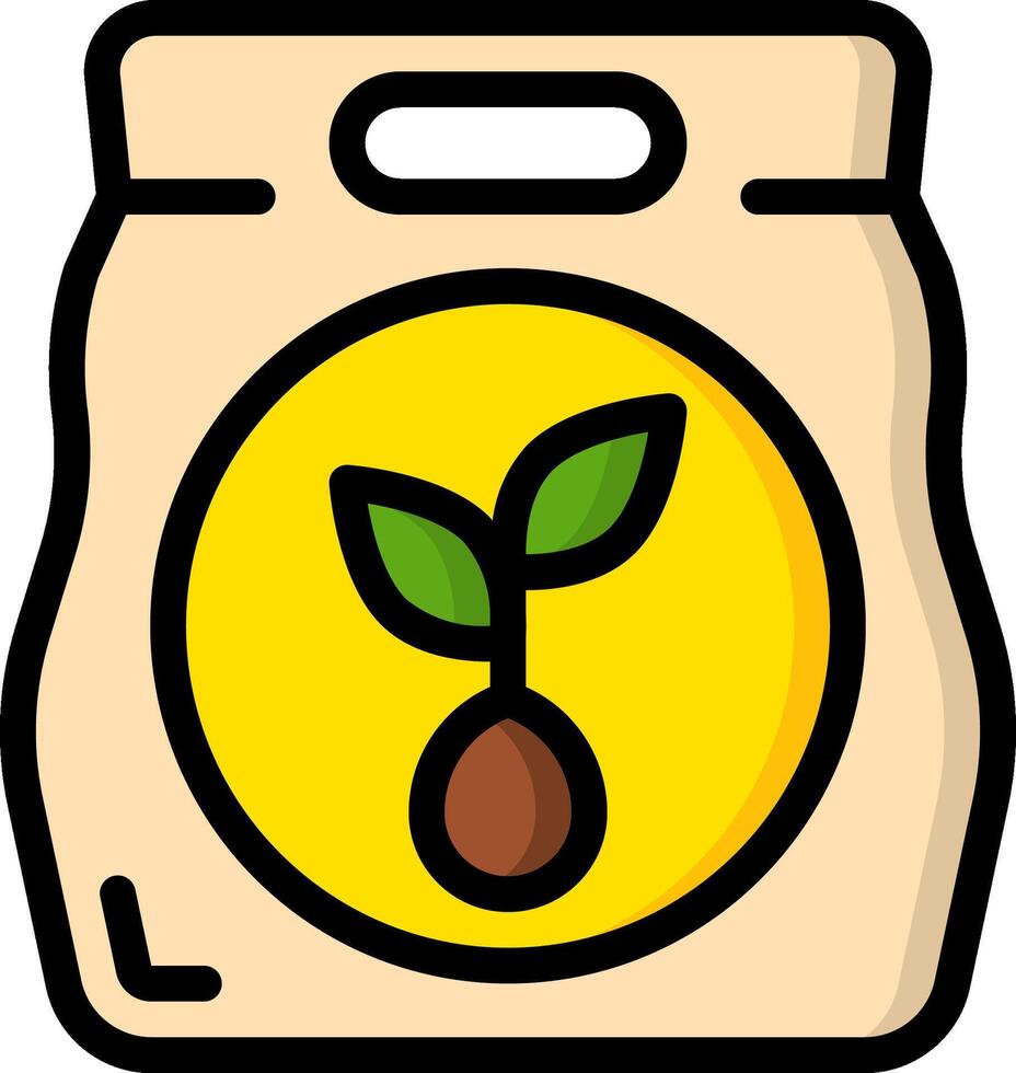 A bag with a plant in it vector
