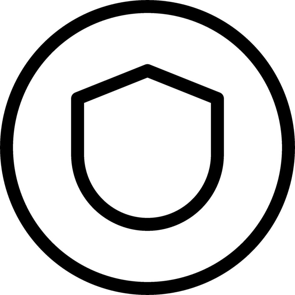 A black and white logo of a shield vector