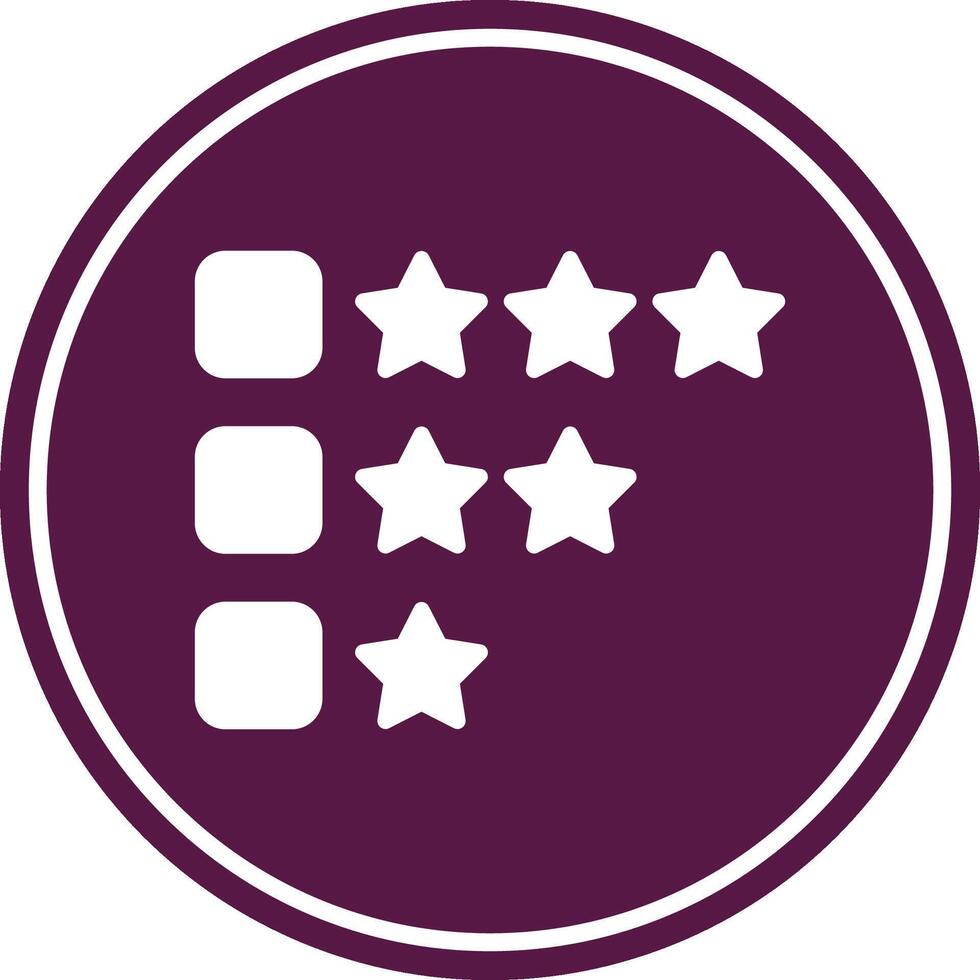 Rating Circle Icon vector