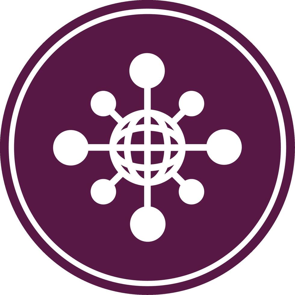Worldwide Circle Icon vector