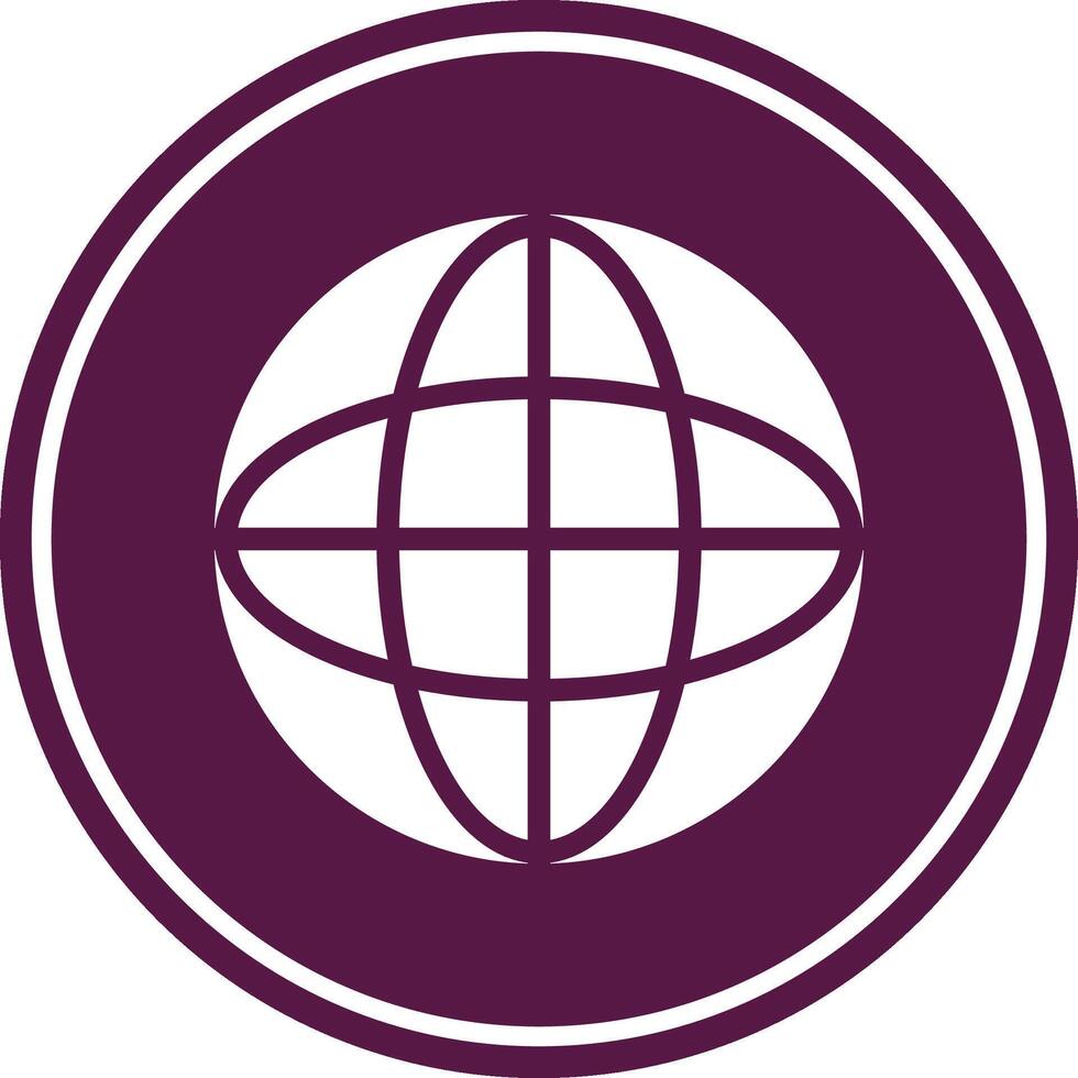 Global Circle Icon vector