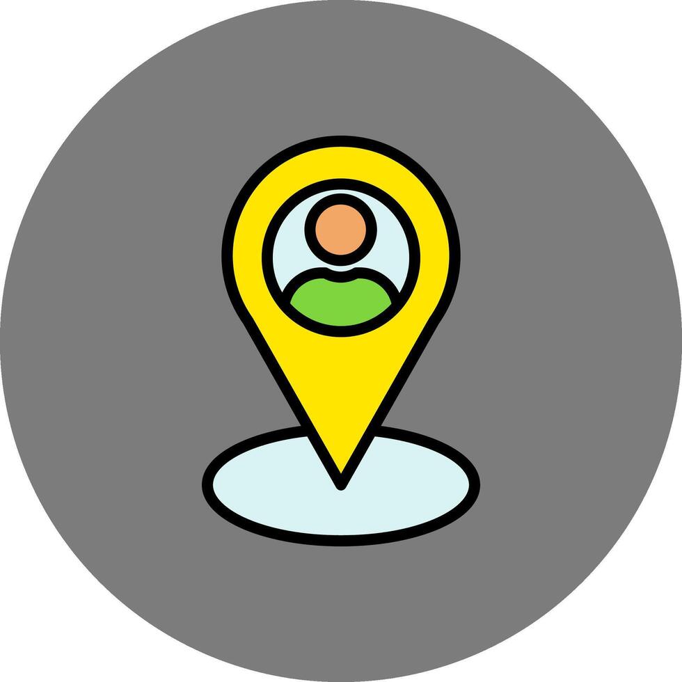 Placeholder Filled Grey Circle Icon vector