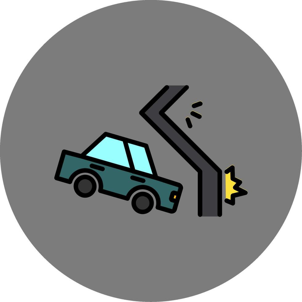 Car Crash Icon vector