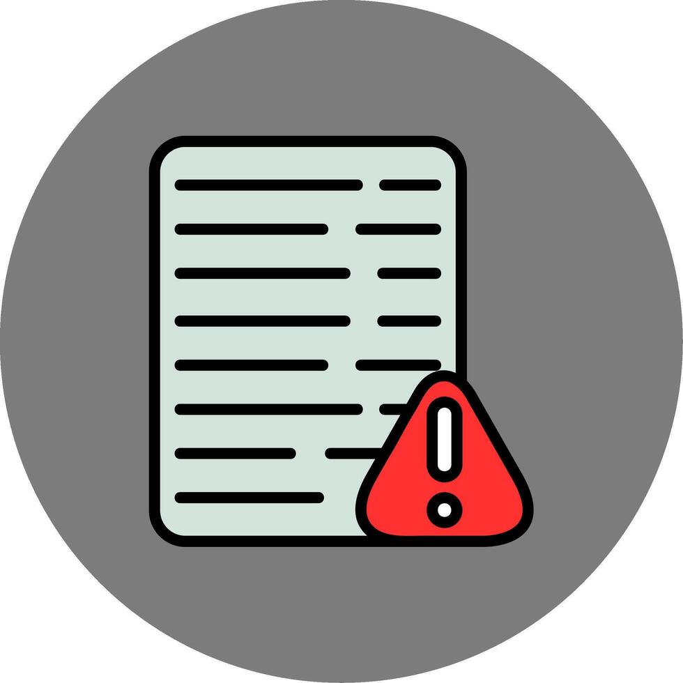 Error Filled Grey Circle Icon vector