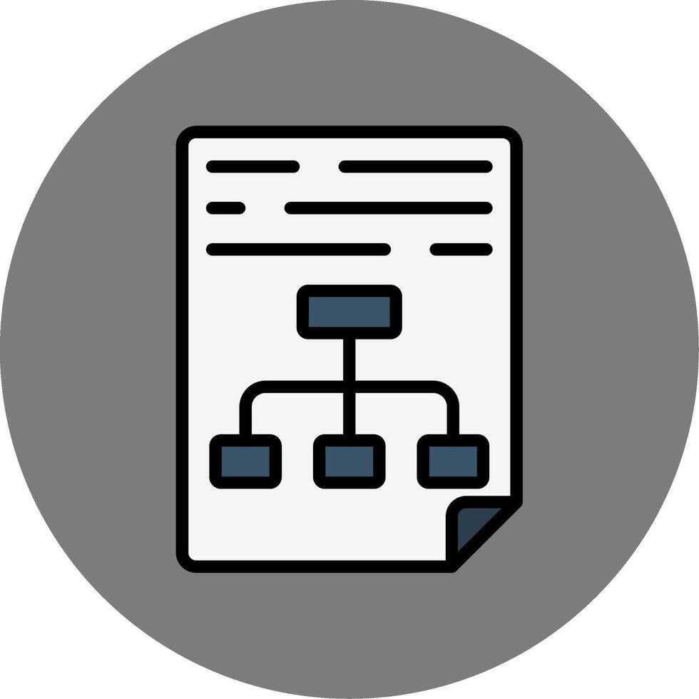 Planning Filled Grey Circle Icon vector
