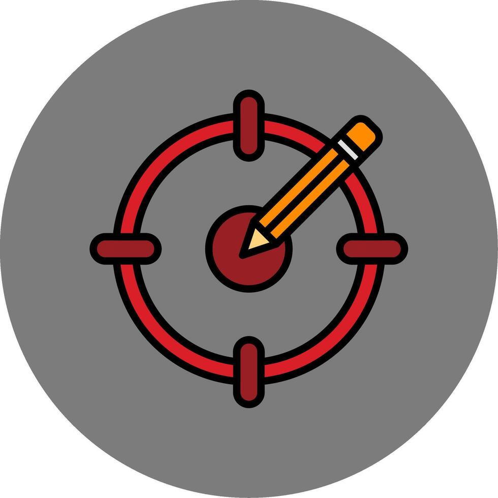 Target Audience Filled Grey Circle Icon vector