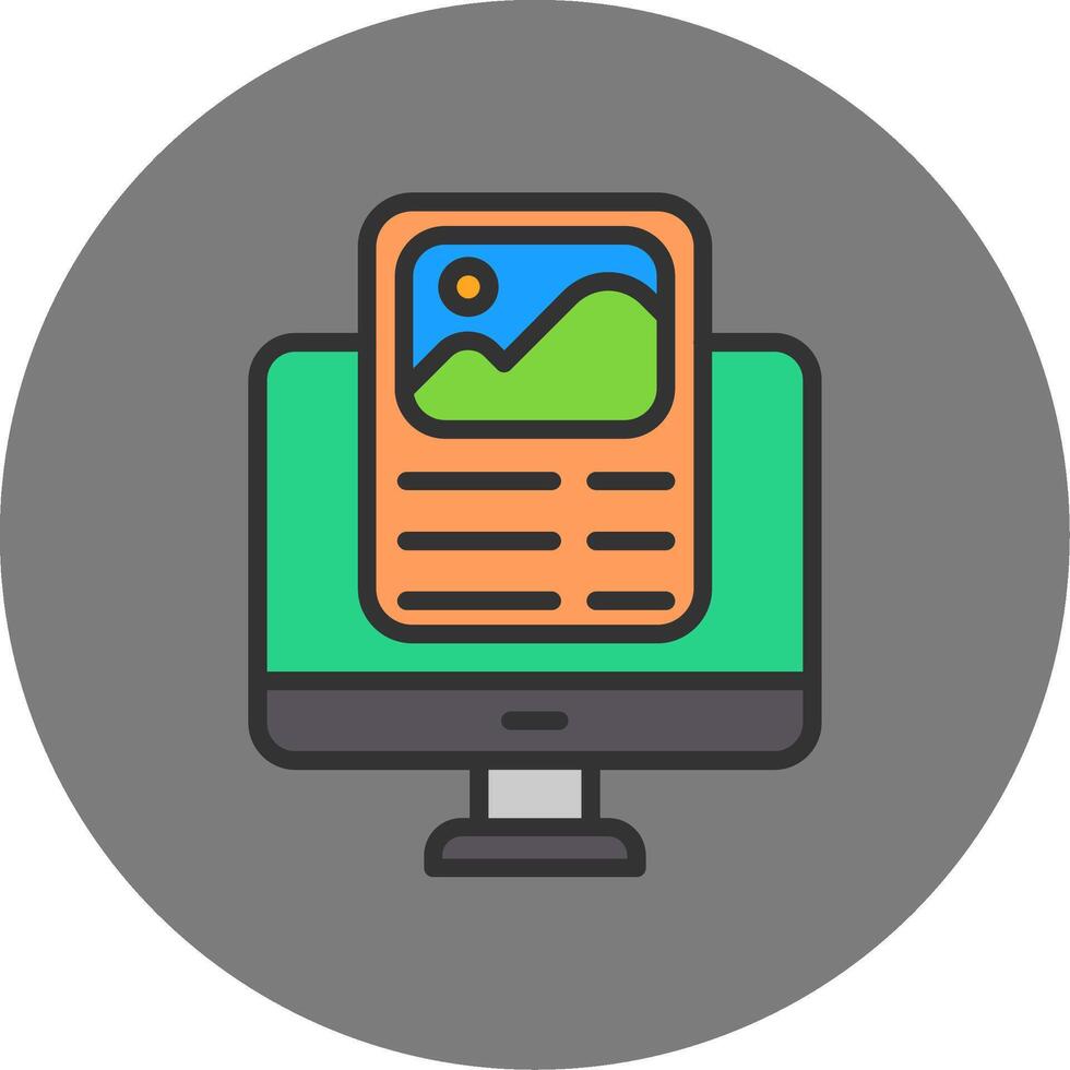 Statics Filled Grey Circle Icon vector