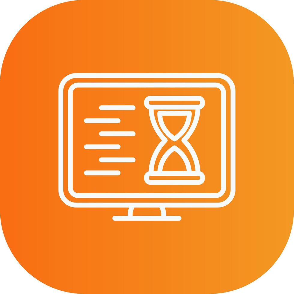 Checklist Line Gradient Curve Icon vector