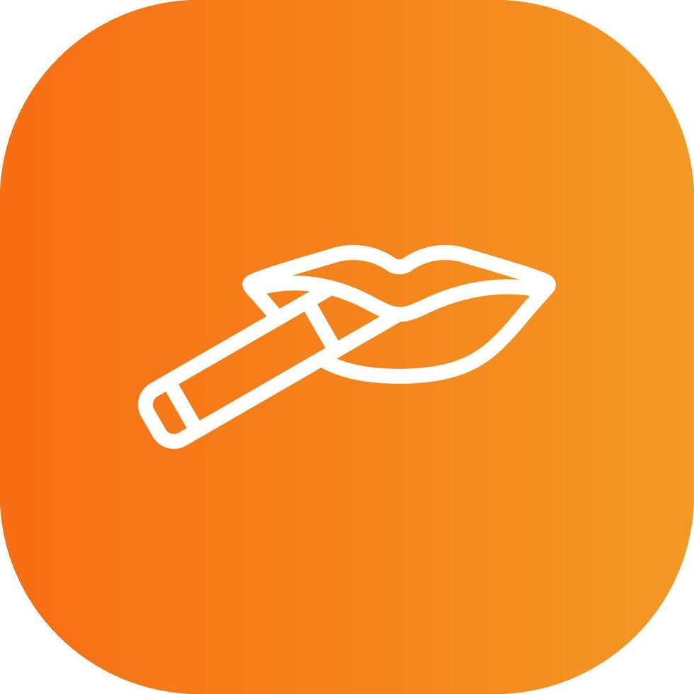 Smoking Line Gradient Curve Icon vector