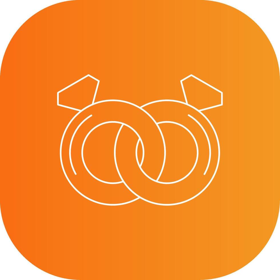 Ring Line Gradient Curve Icon vector