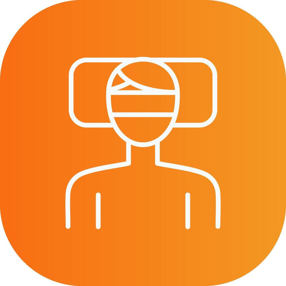 Fever Line Gradient Curve Icon vector