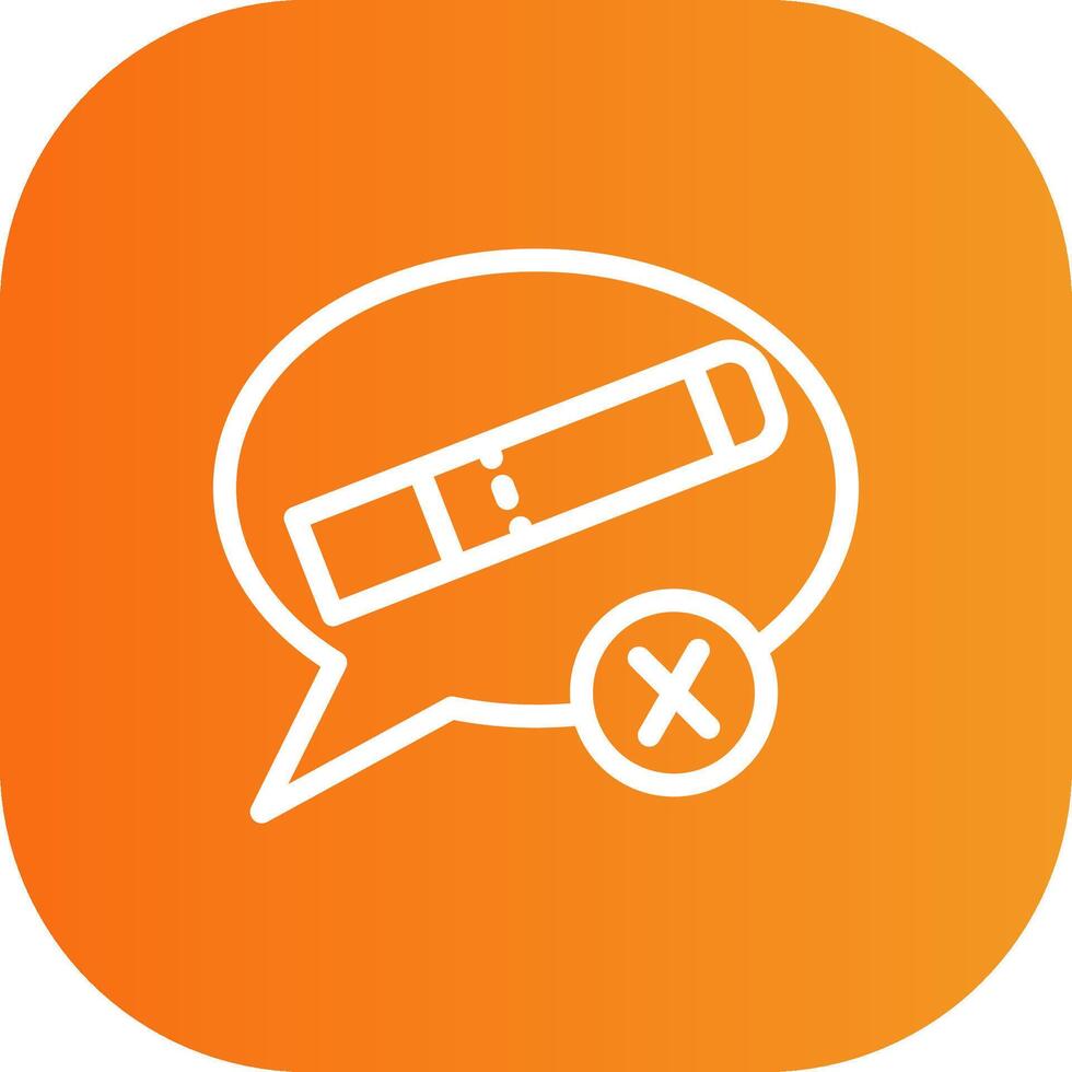 Quit Smoking Line Gradient Curve Icon vector