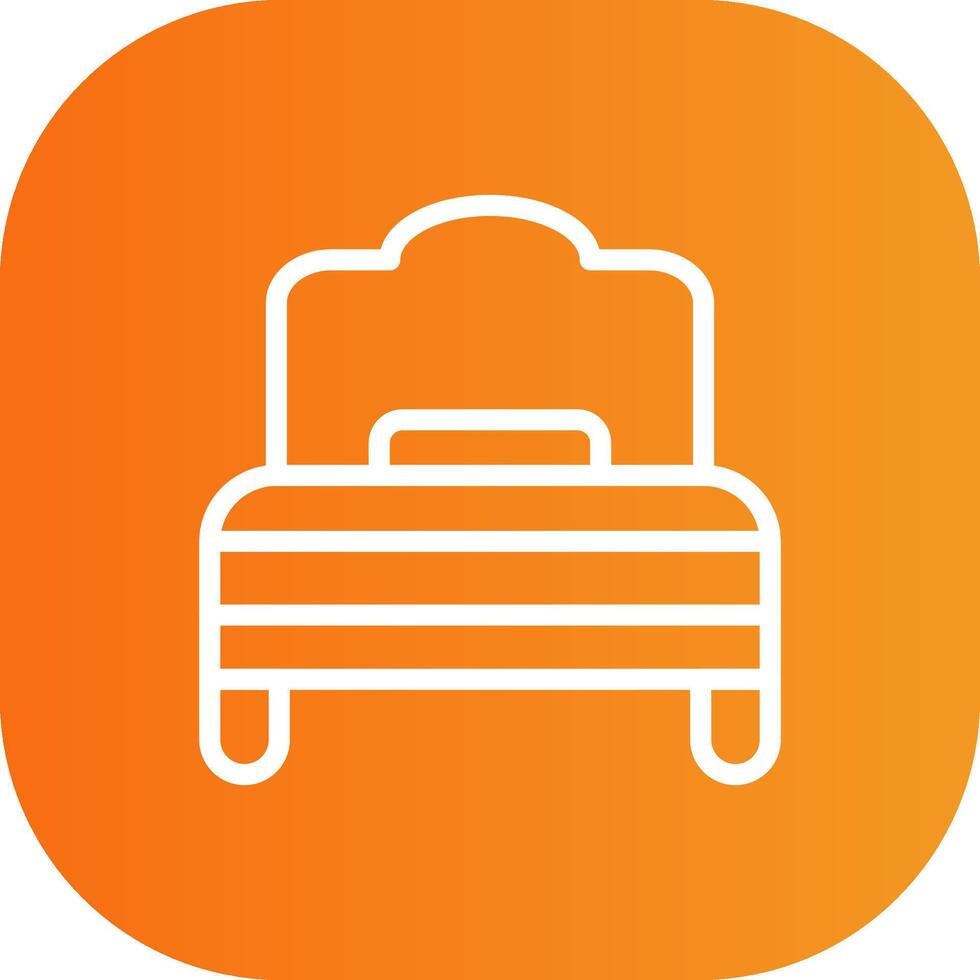 Rest Line Gradient Curve Icon vector