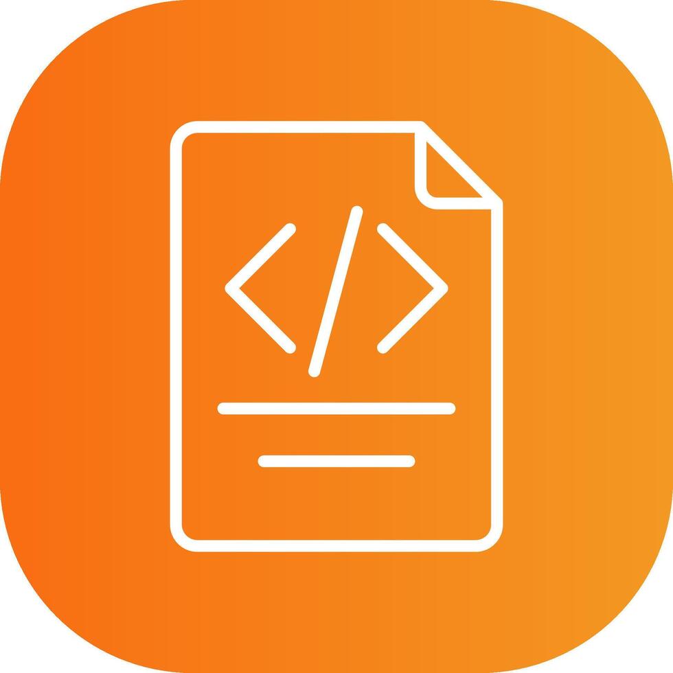 Paper Line Gradient Curve Icon vector