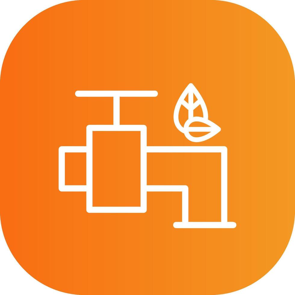 Save Water Line Gradient Curve Icon vector