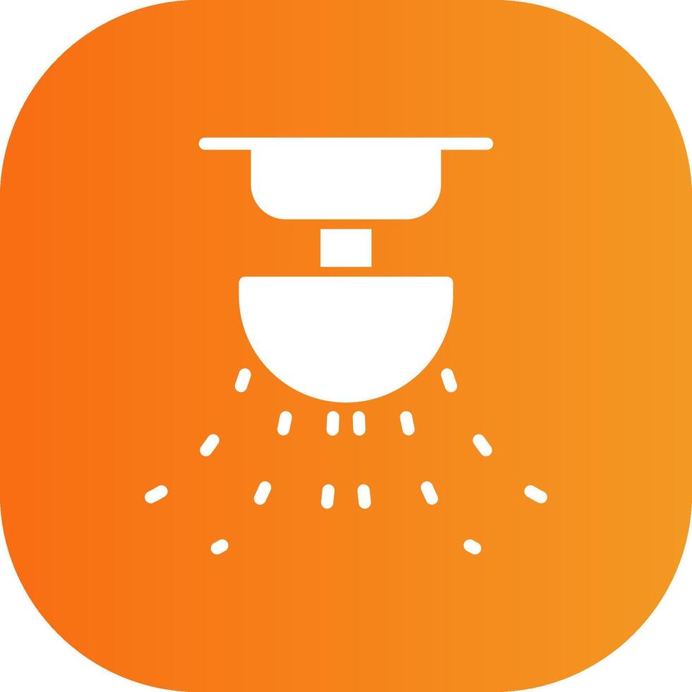 Sprinkler Glyph Gradient Curve Icon vector