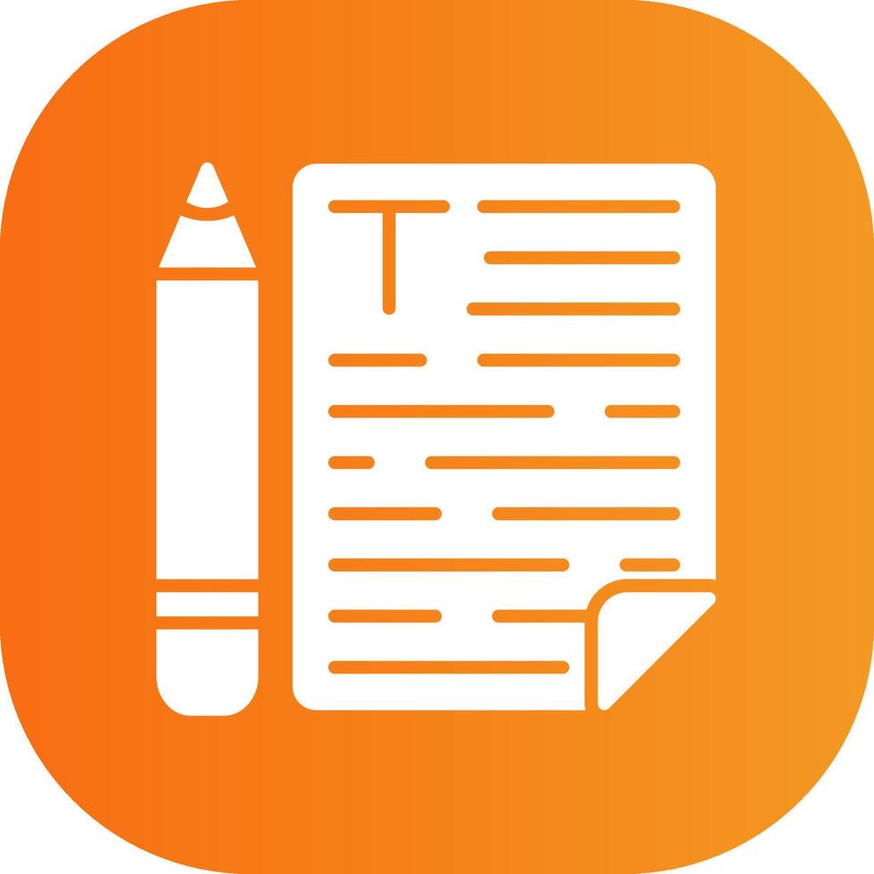 Copywriter Glyph Gradient Curve Icon vector