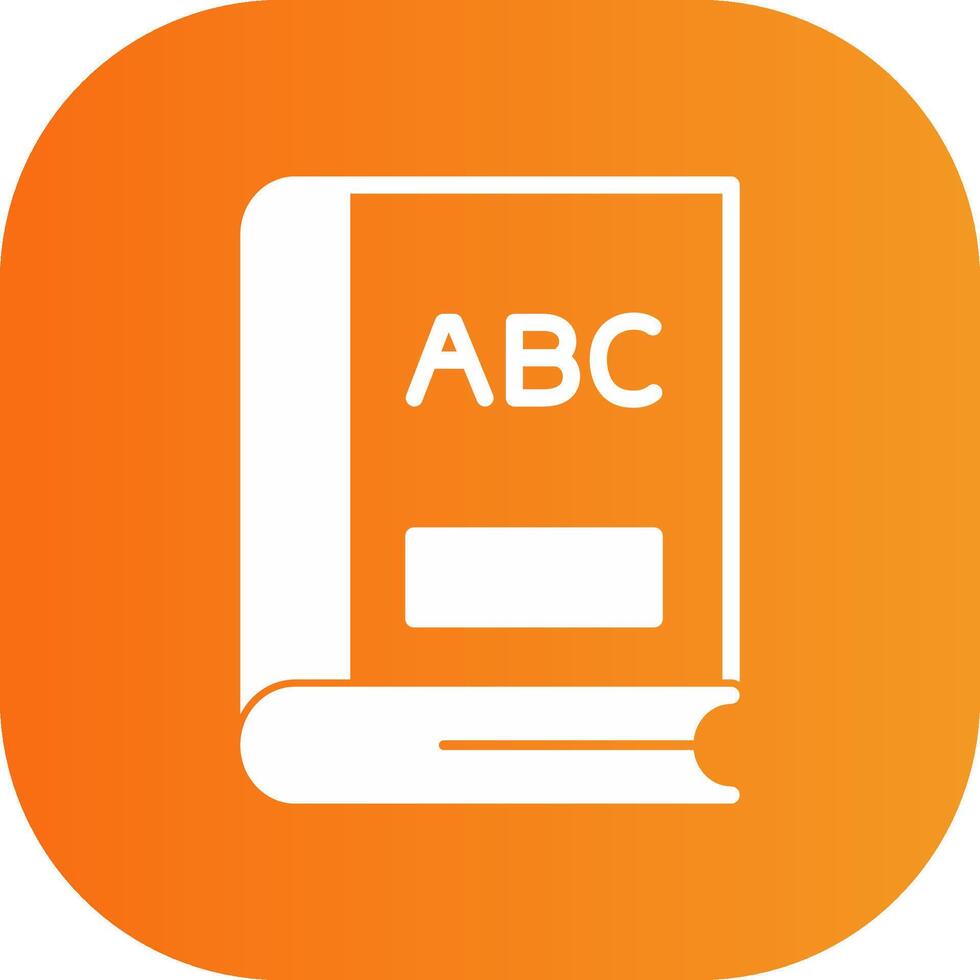 Alphabet Glyph Gradient Curve Icon vector