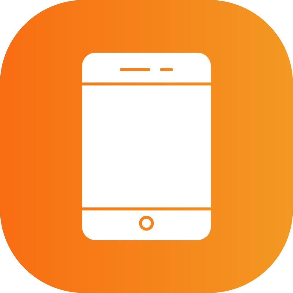 mobile Glyph Gradient Curve Icon vector