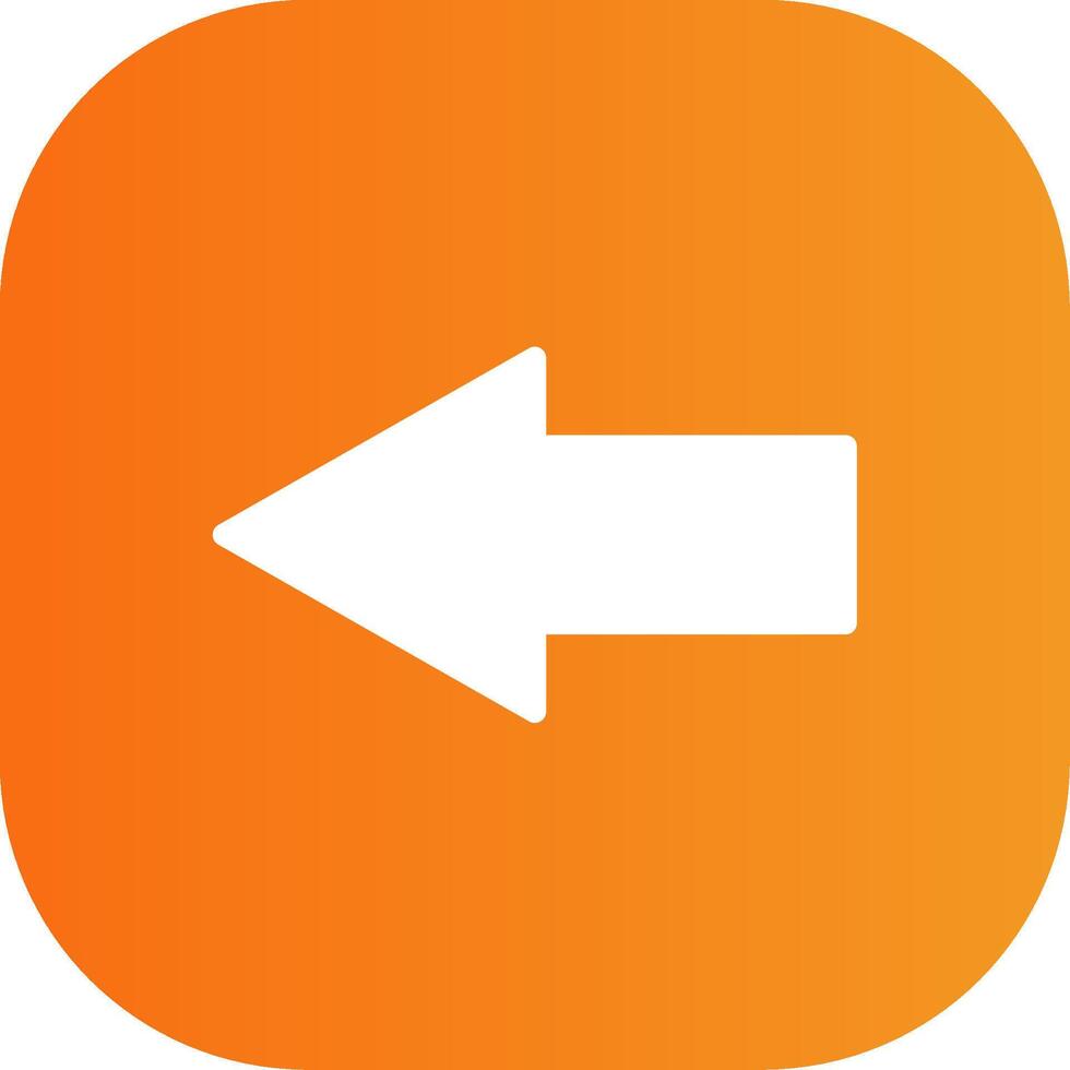 Back Glyph Gradient Curve Icon vector