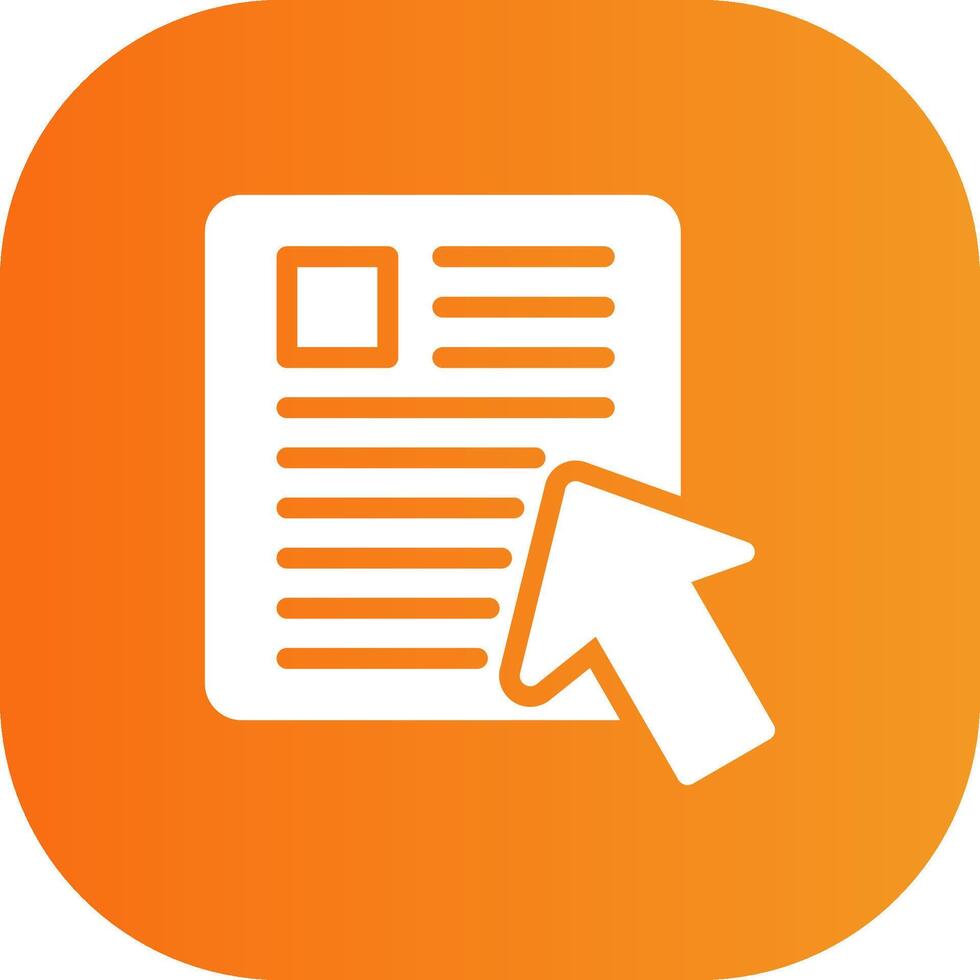Online Glyph Gradient Curve Icon vector