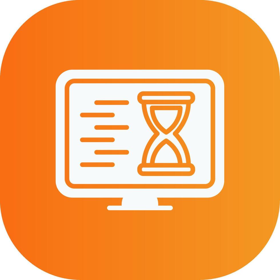 Checklist Glyph Gradient Curve Icon vector
