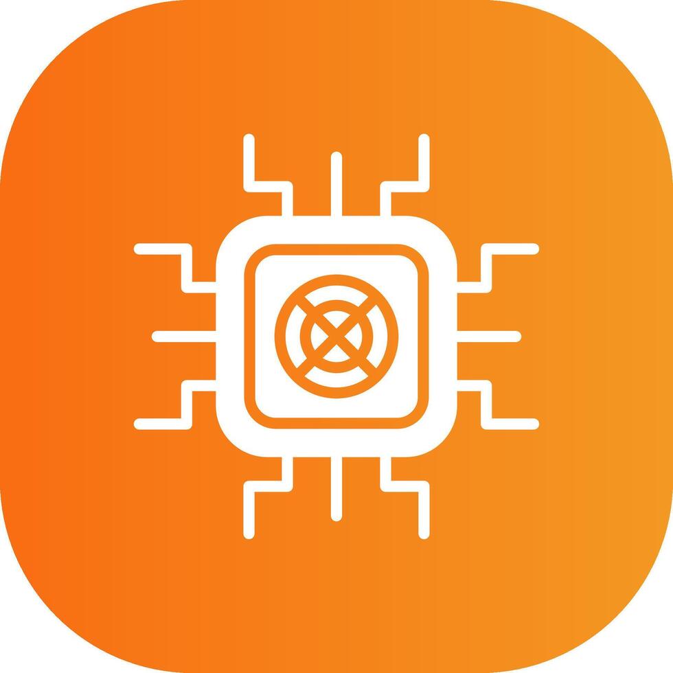 Gpu Mining Glyph Gradient Curve Icon vector