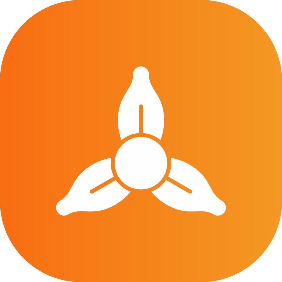 Iris Glyph Gradient Curve Icon vector