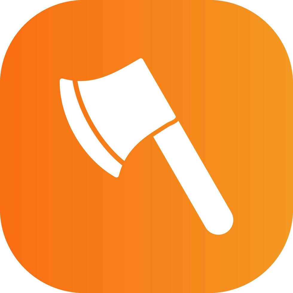 Axe Glyph Gradient Curve Icon vector