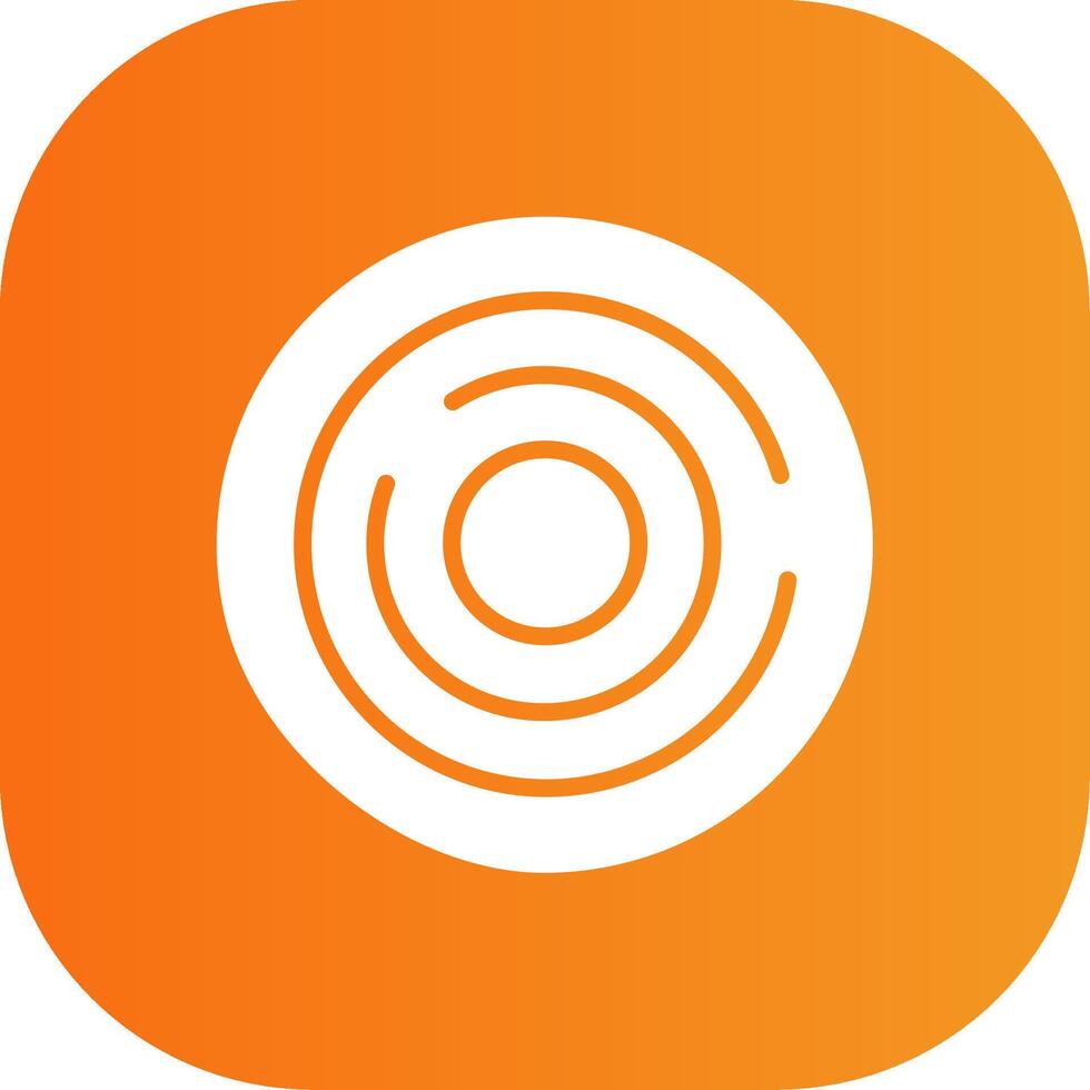 Chart Glyph Gradient Curve Icon vector