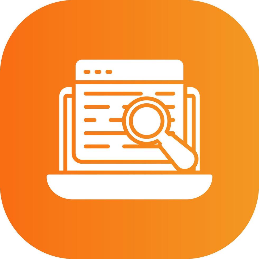 Search Data Glyph Gradient Curve Icon vector