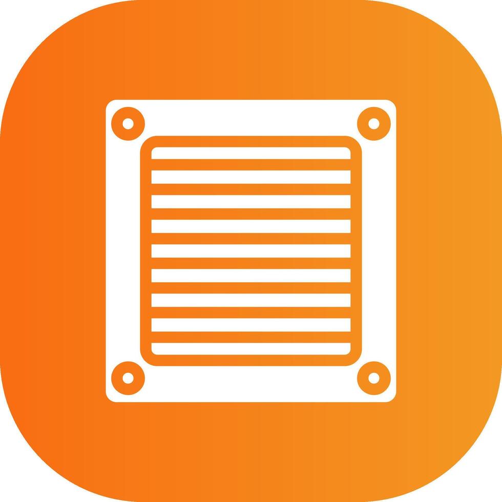 Ventilation Glyph Gradient Curve Icon vector
