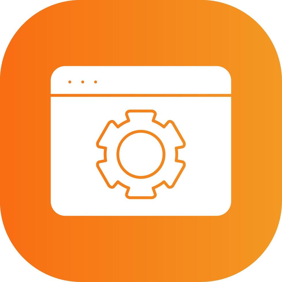 Web Optimization Glyph Gradient Curve Icon vector