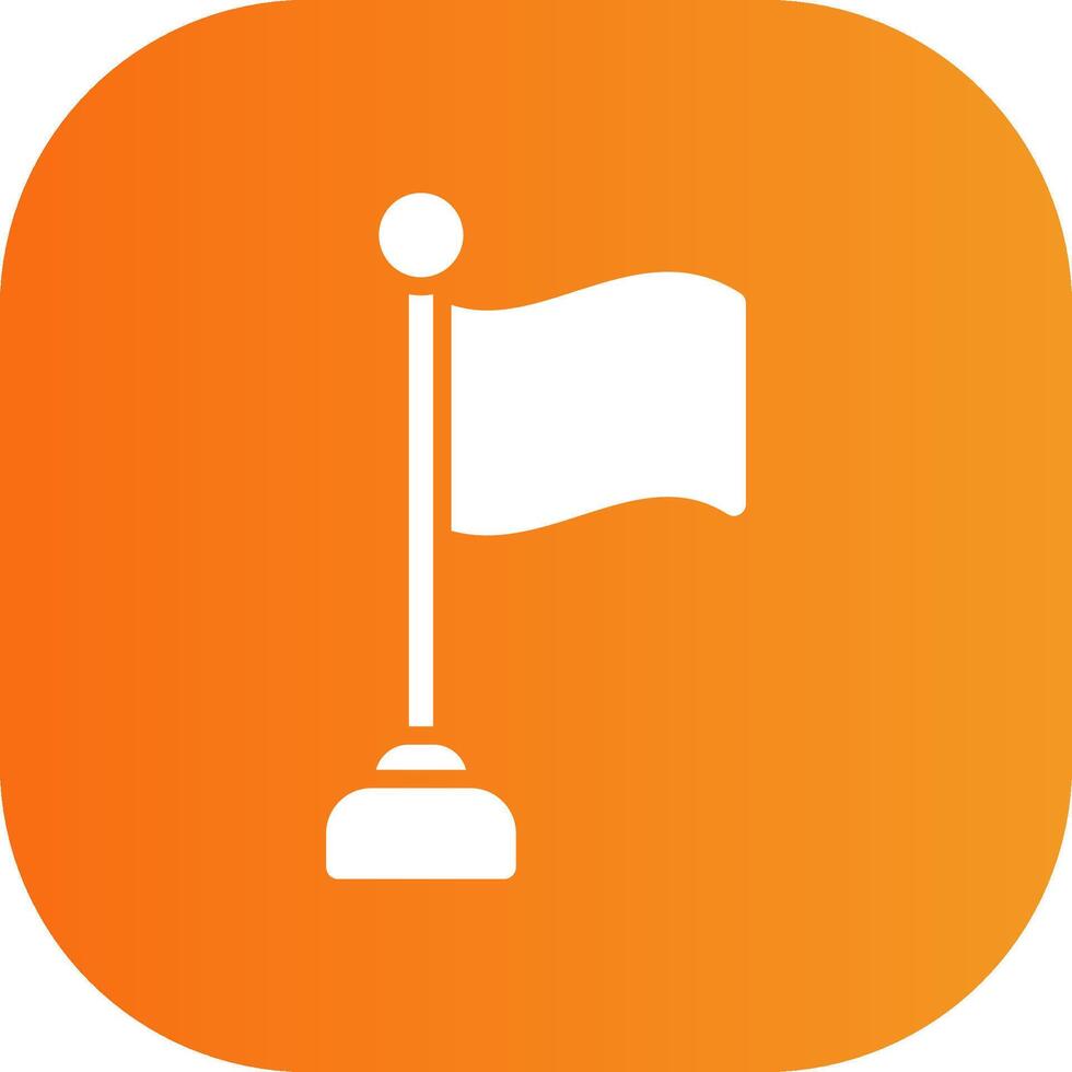 Flag Glyph Gradient Curve Icon vector