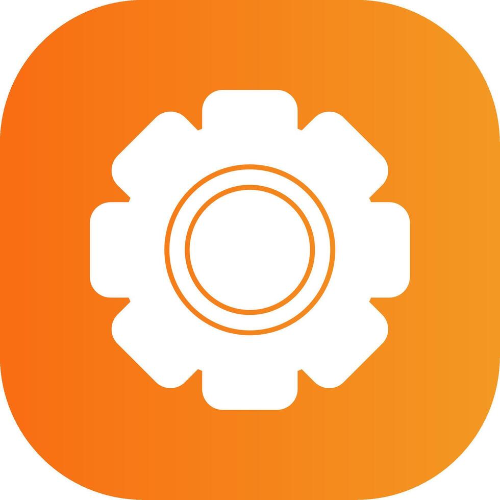 Setting Glyph Gradient Curve Icon vector