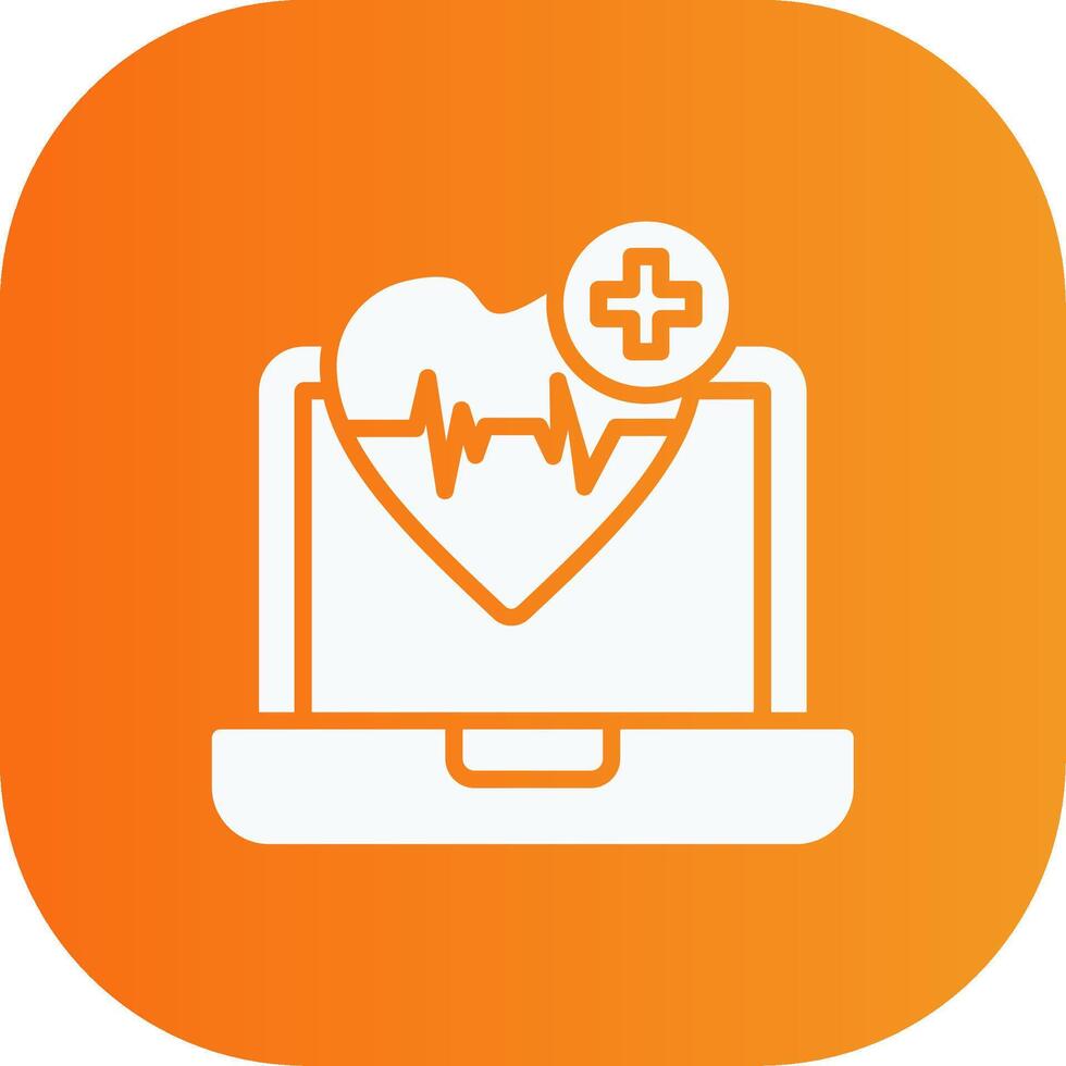 Healthcare Glyph Gradient Curve Icon vector