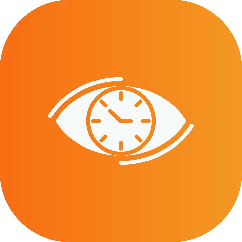 Visionary Glyph Gradient Curve Icon vector
