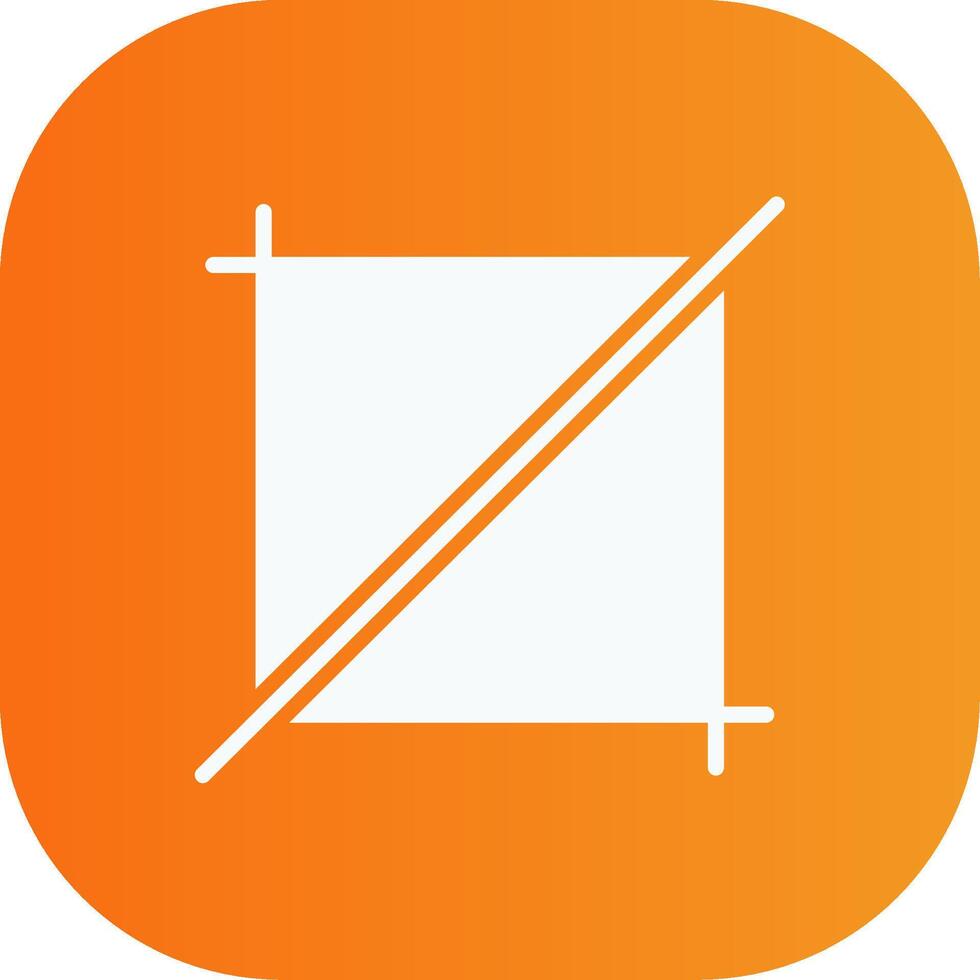 Crop Glyph Gradient Curve Icon vector