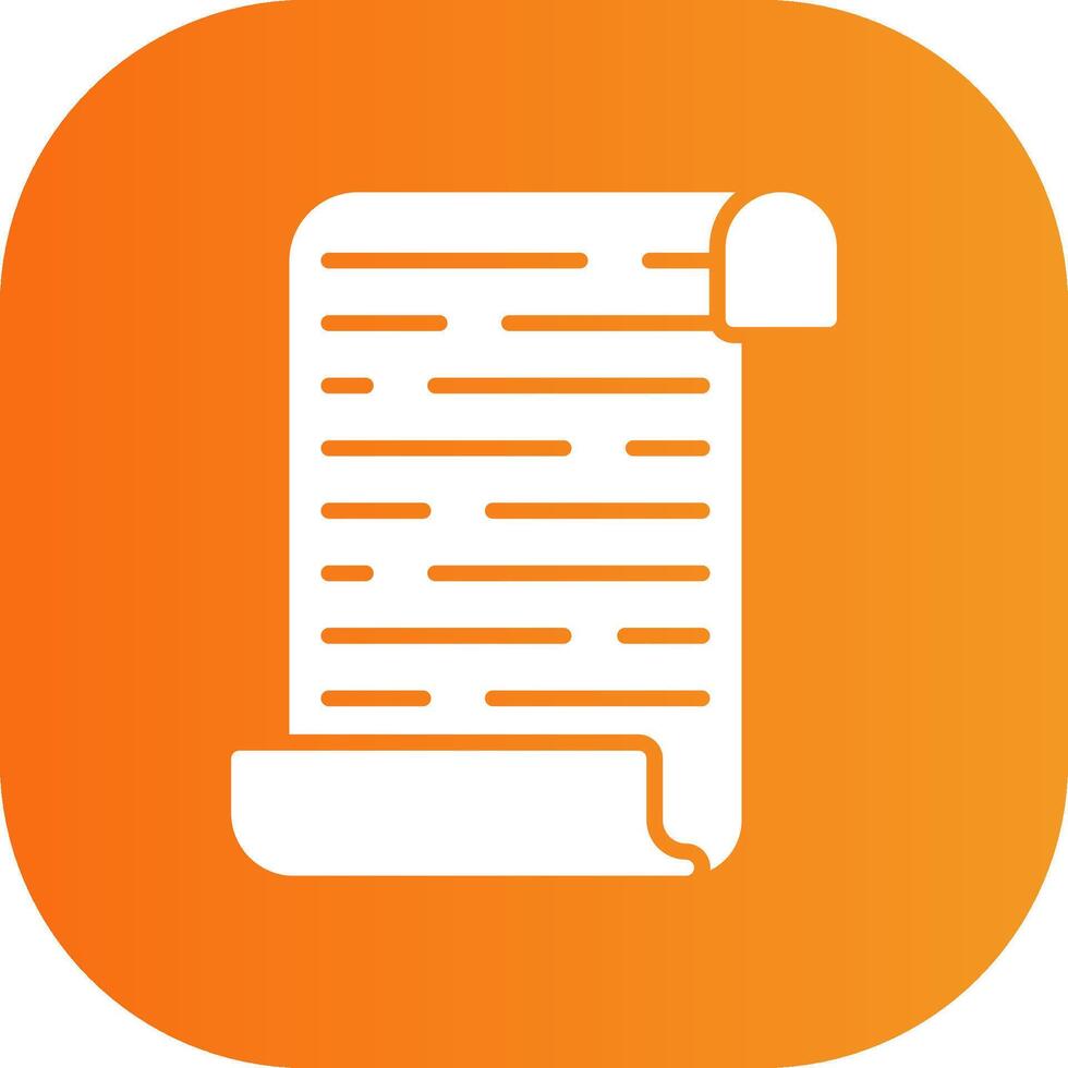Script Glyph Gradient Curve Icon vector