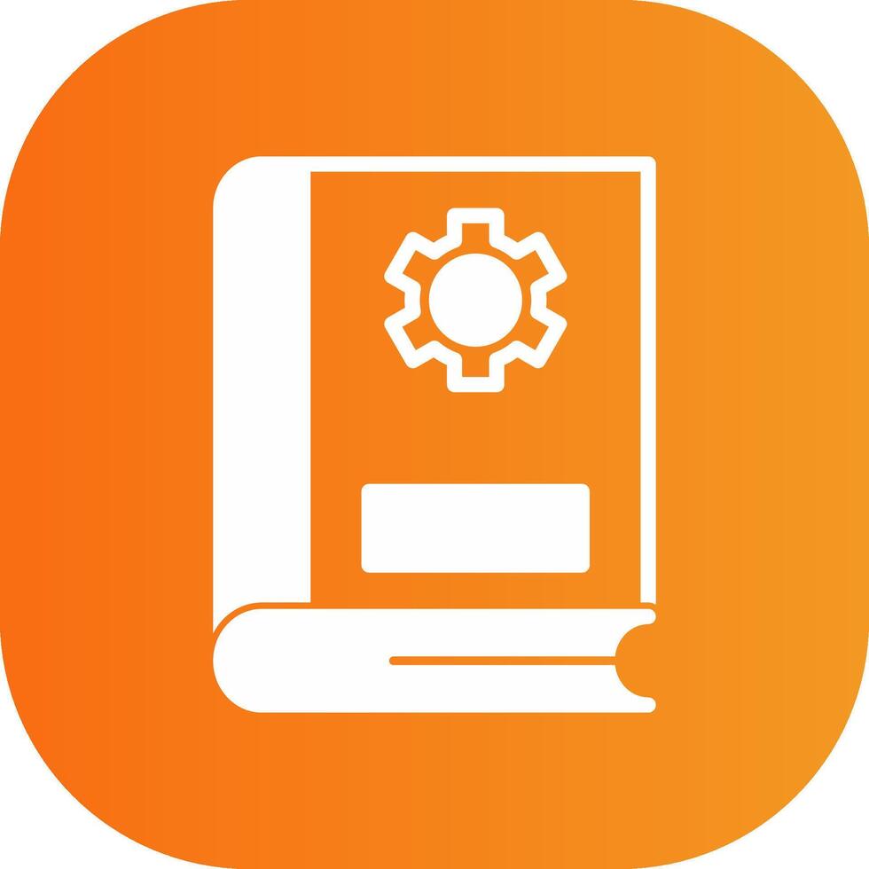 Setting Glyph Gradient Curve Icon vector