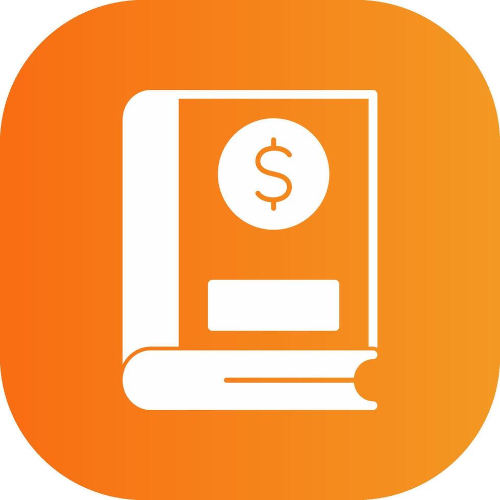 finance Glyph Gradient Curve Icon vector