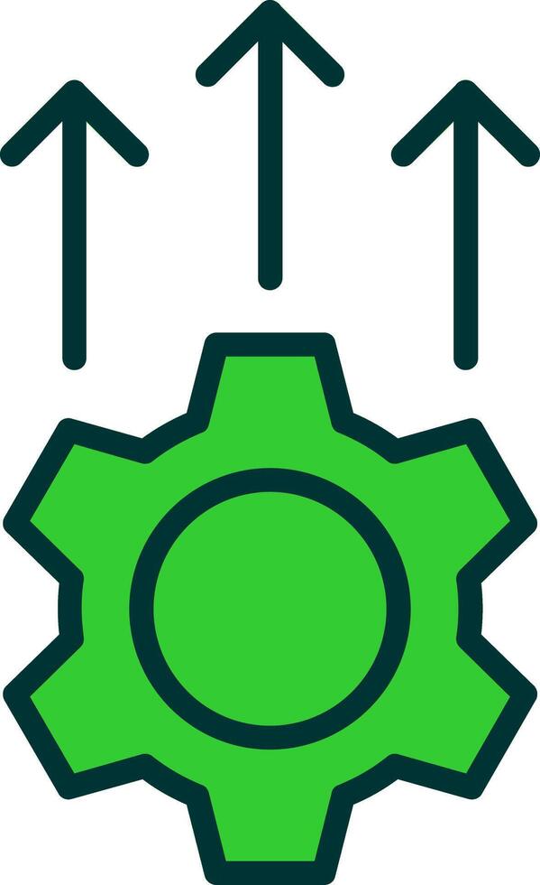 Development Green Filly Icon vector