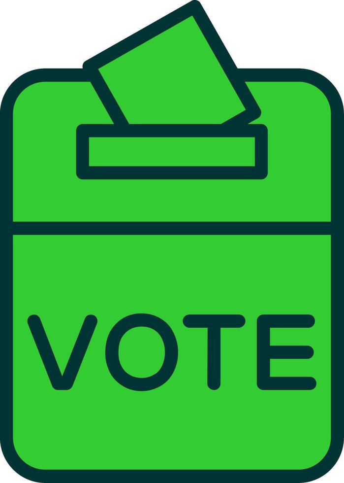 Voting Green Filly Icon vector