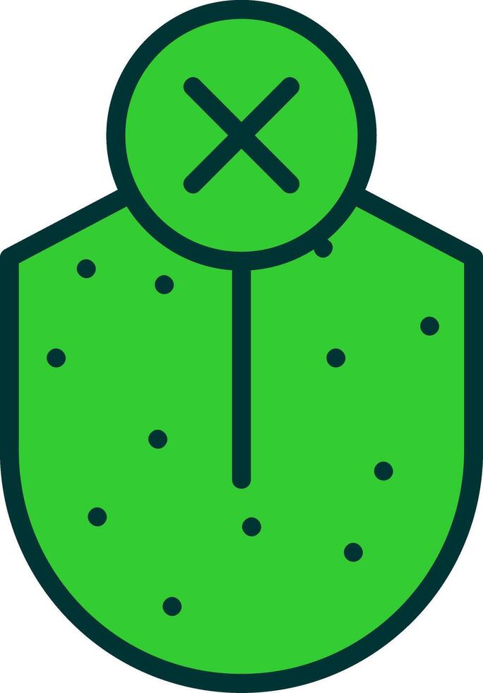 Loss Sense Of Taste Green Filly Icon vector