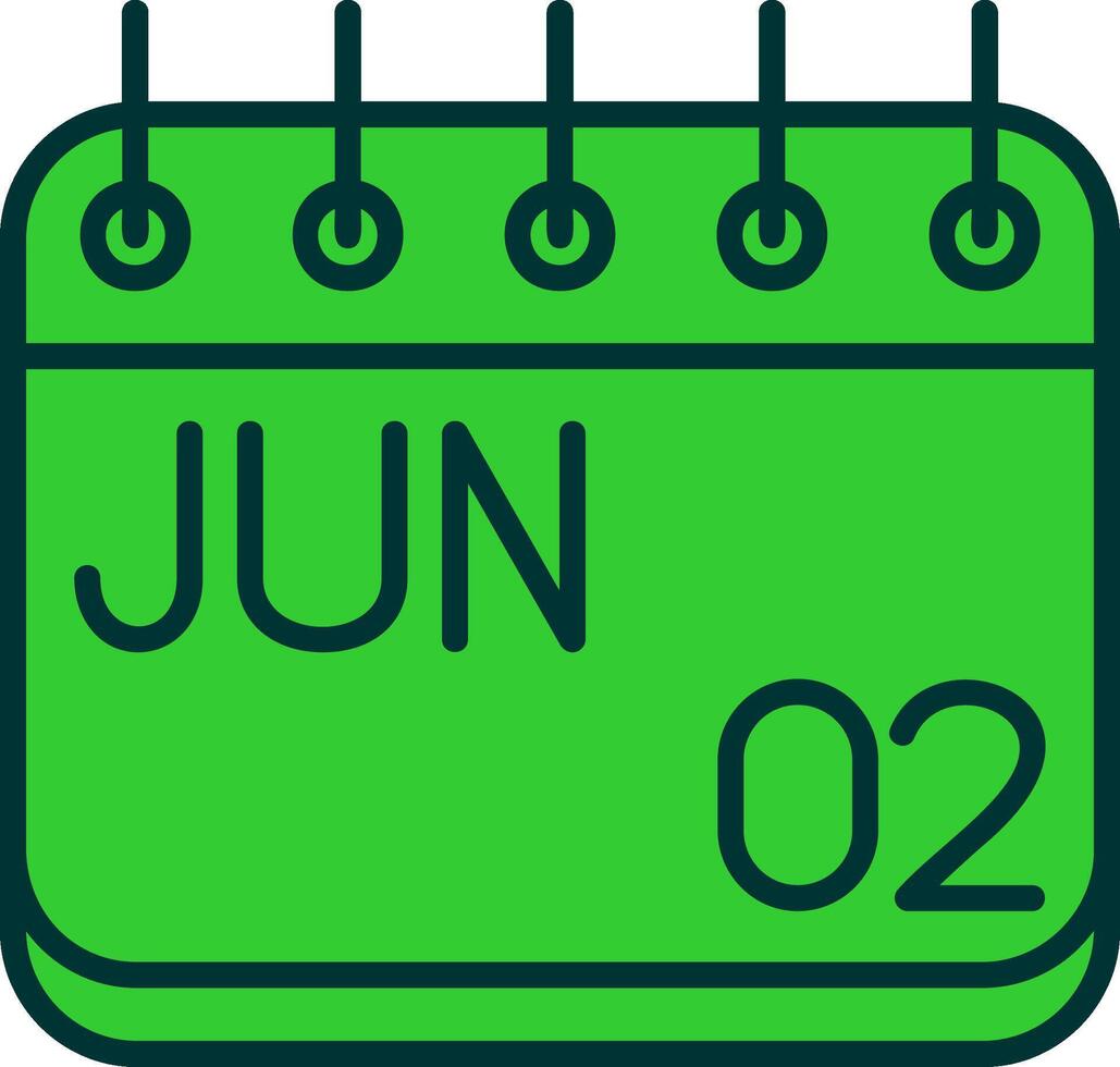 June Green Filly Icon vector