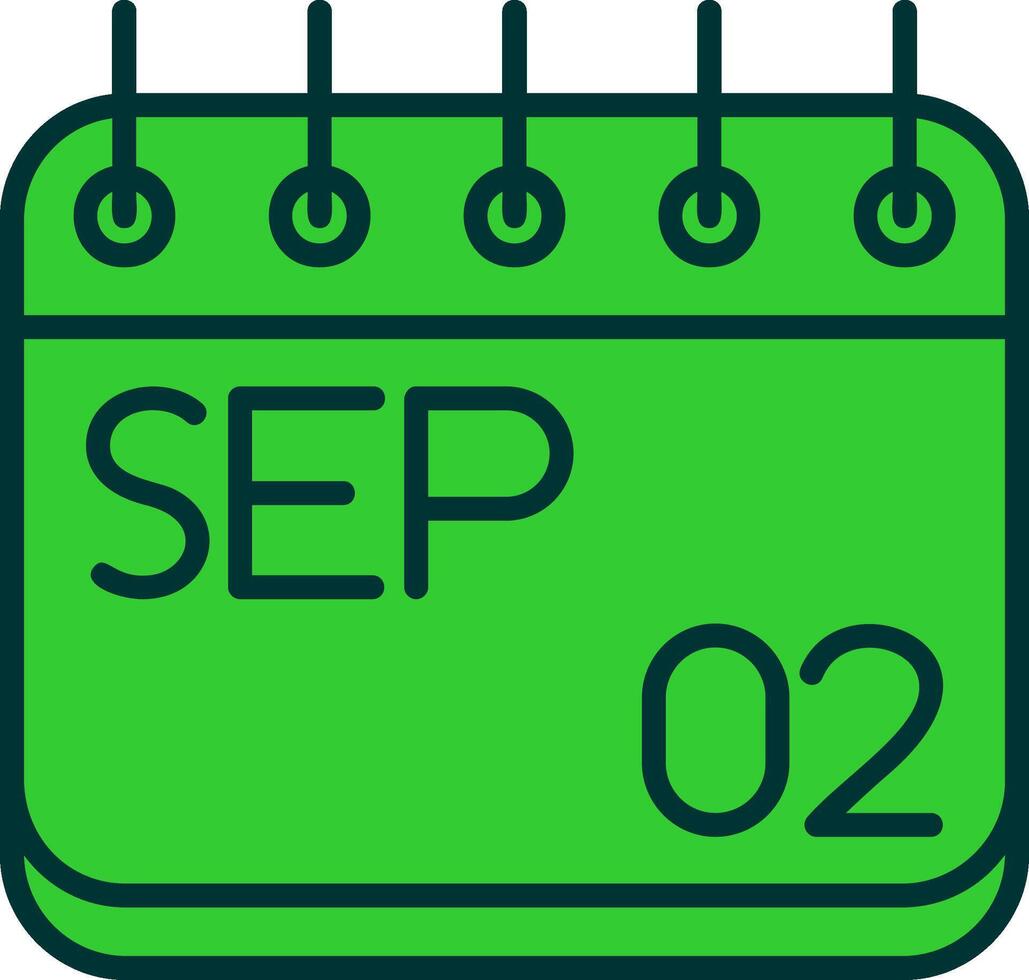 September Green Filly Icon vector