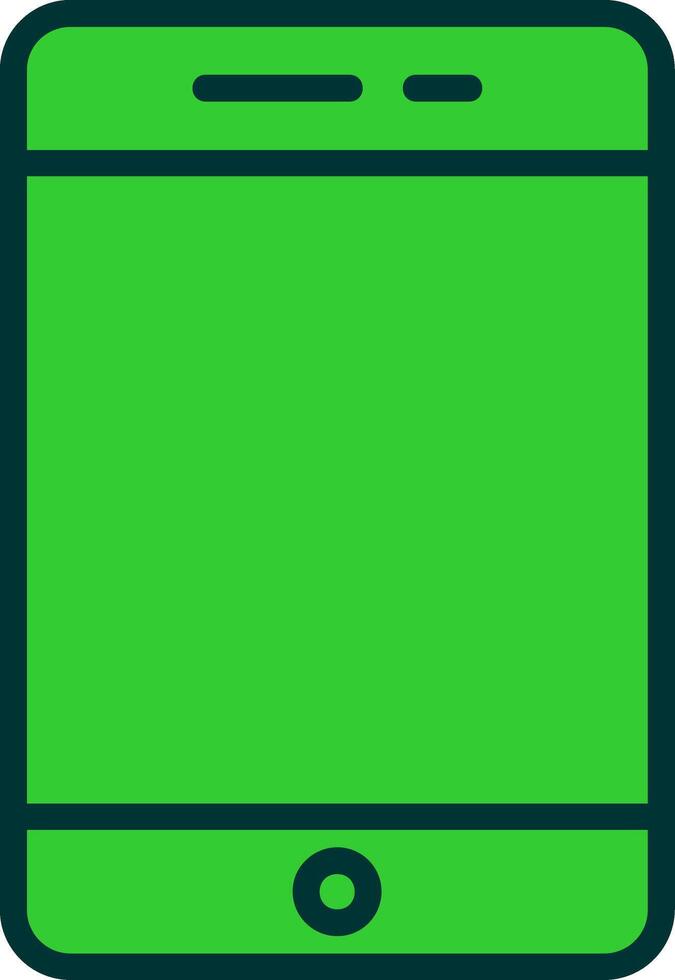 mobile Green Filly Icon vector