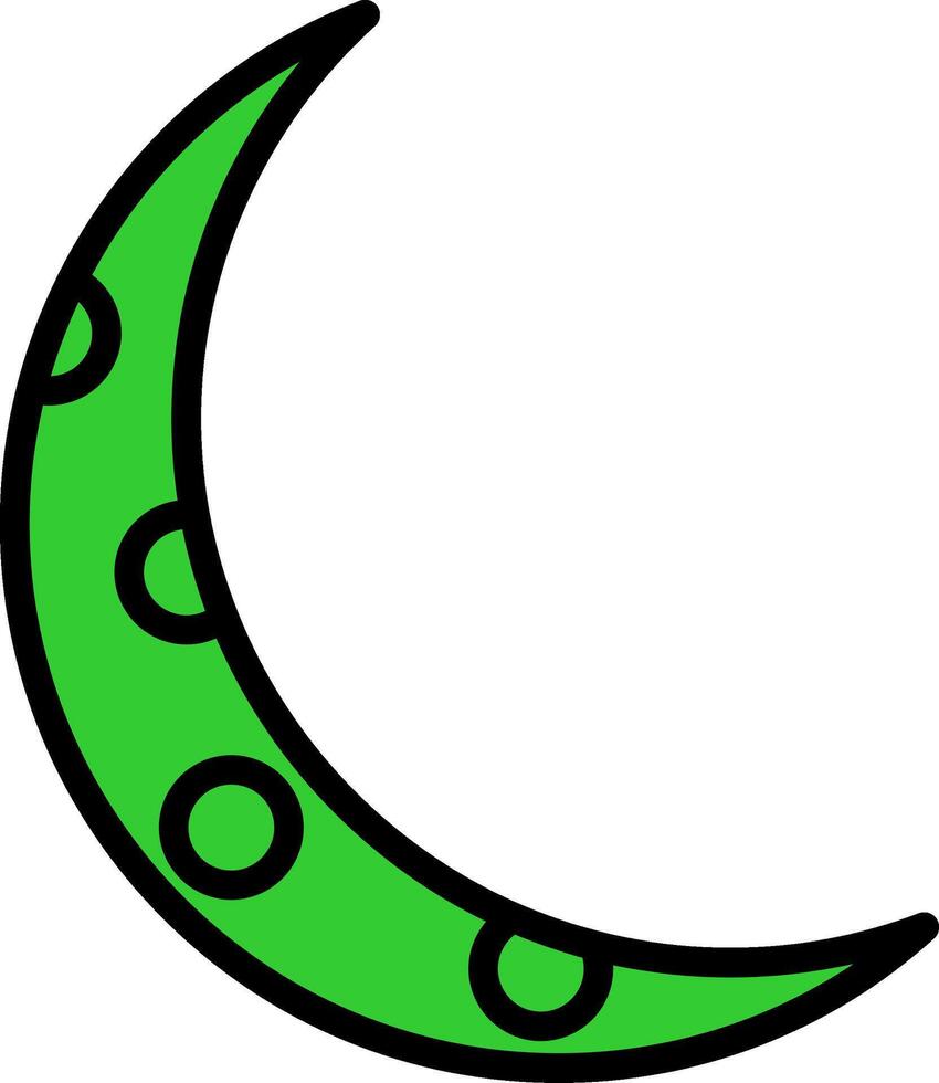 moon Green Filly Icon vector