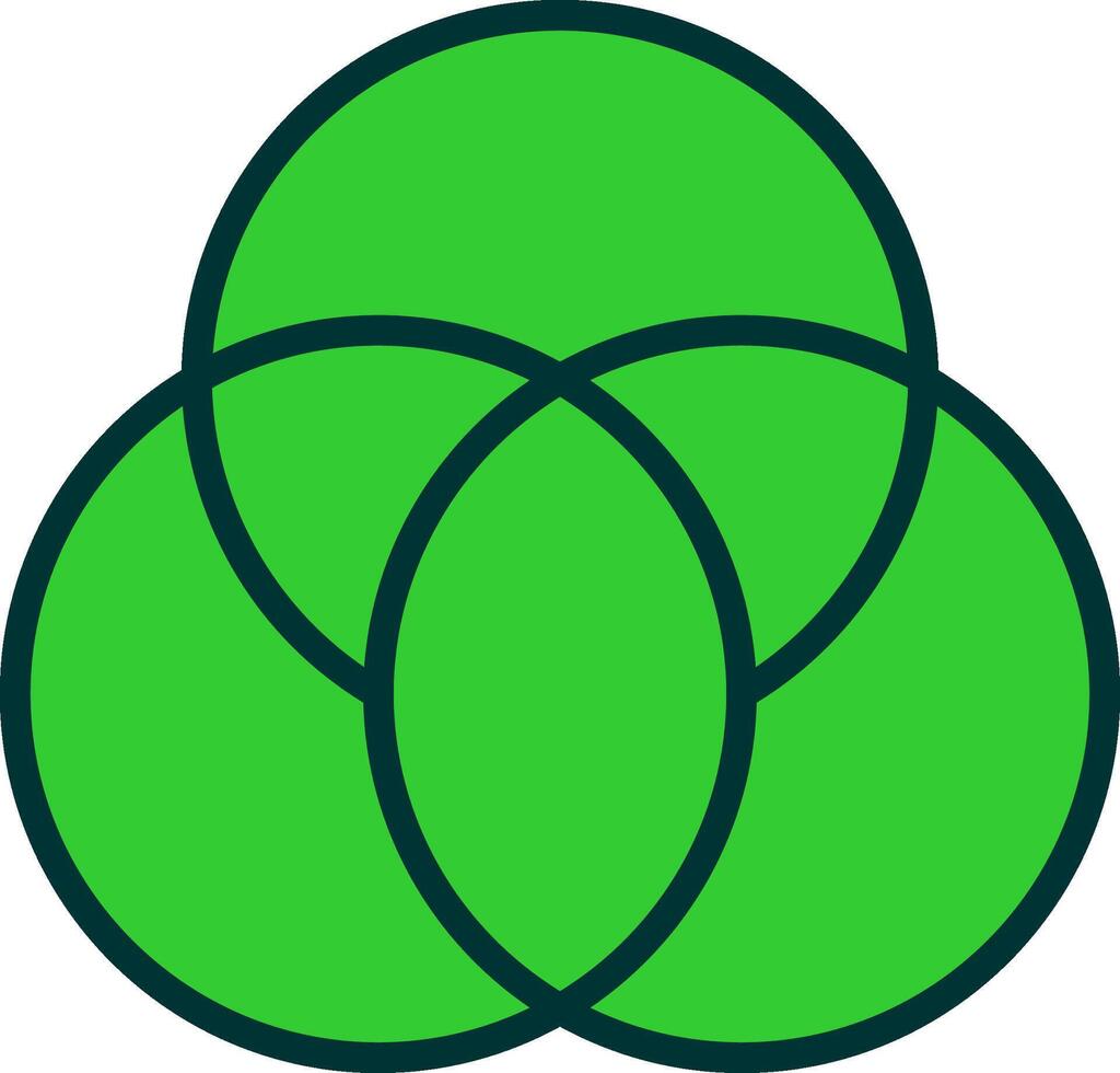 Colour Green Filly Icon vector