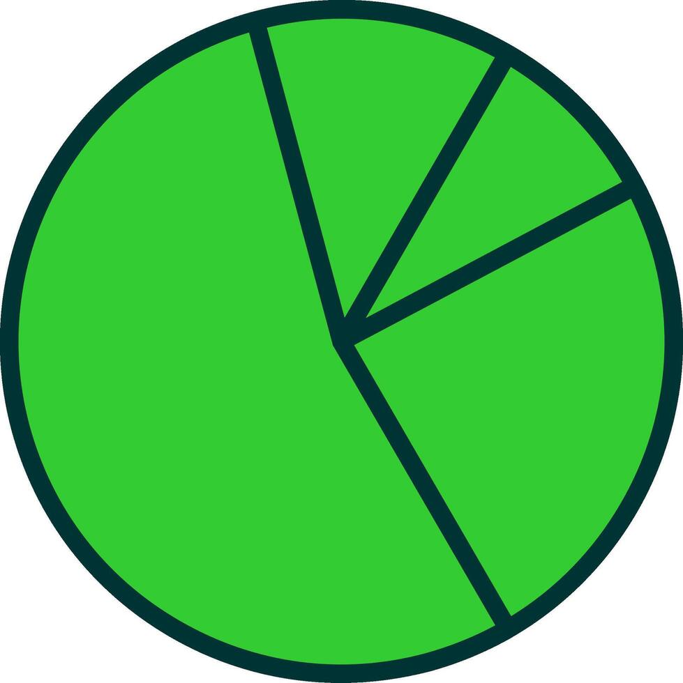 Statistics Green Filly Icon vector